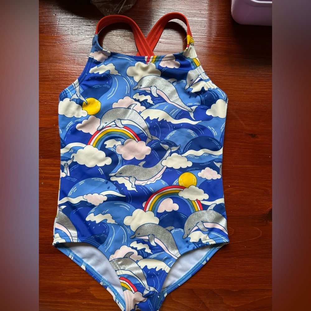Boden Dolphin One Piece Swimsuit